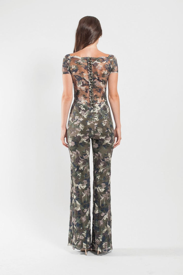 Off-shoulder Flared Jumpsuit