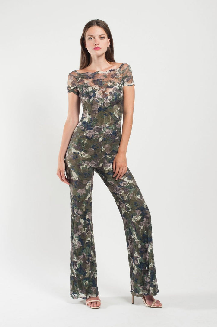 Off-shoulder Flared Jumpsuit