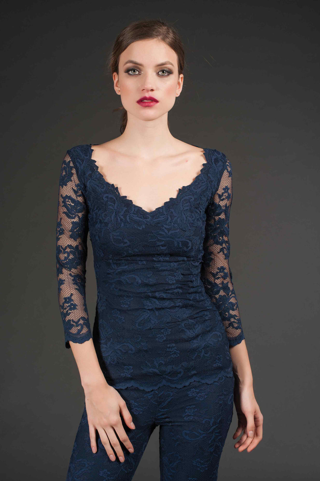 Lace Top with Open Back