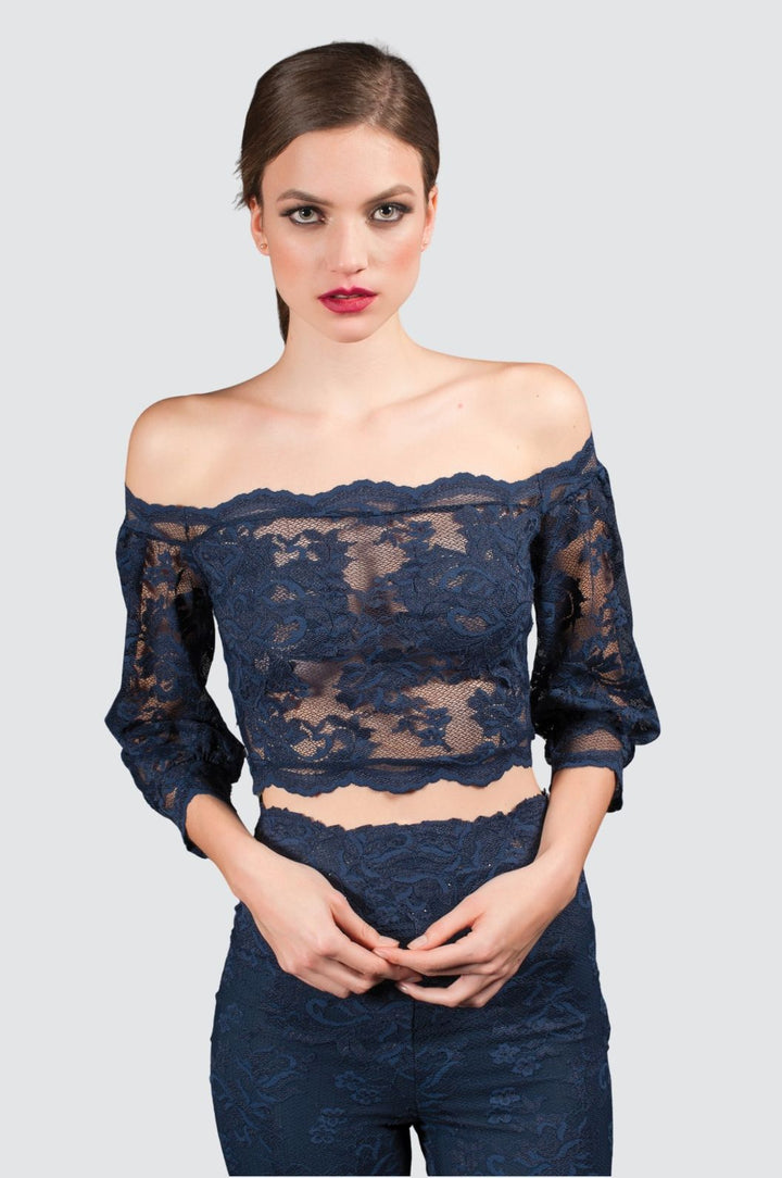 Off-Shoulder Lace Top