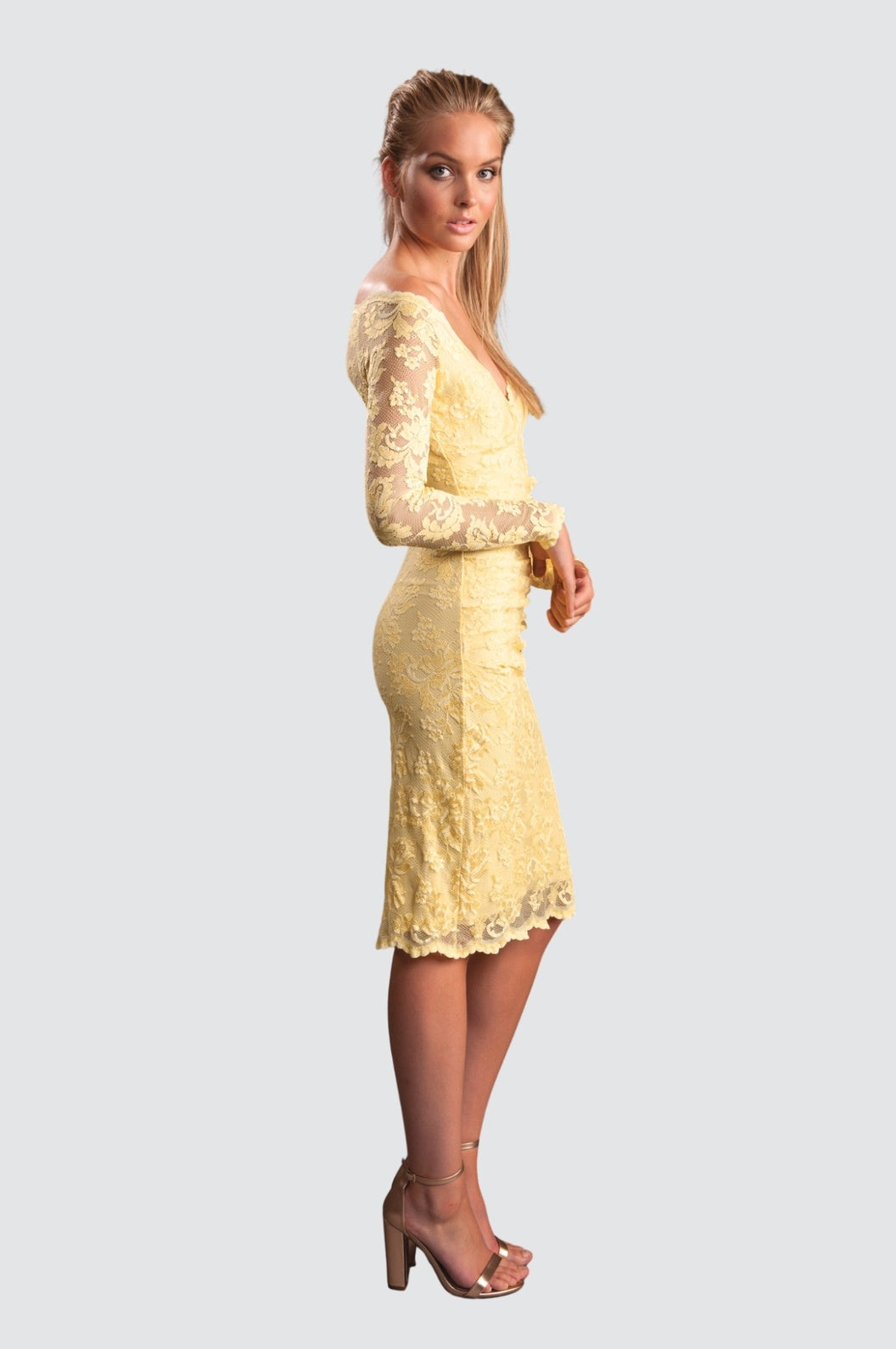 Off Shoulder Midi Dress