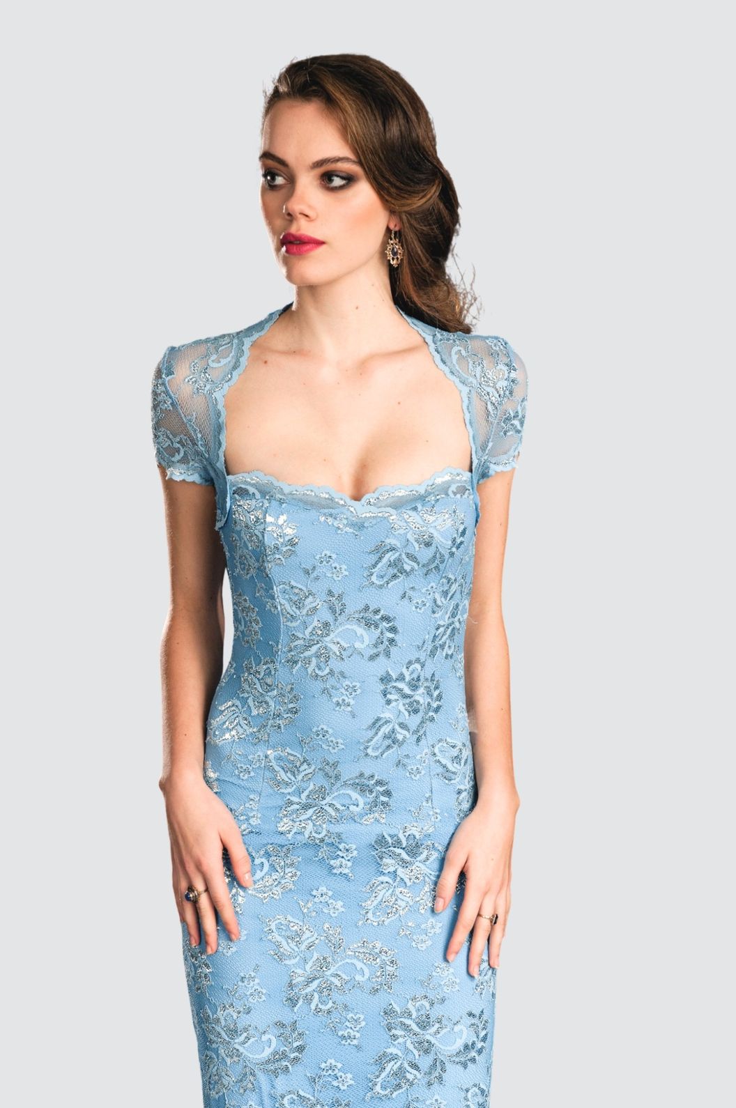 Classic Breeze Jewel Lace Gown