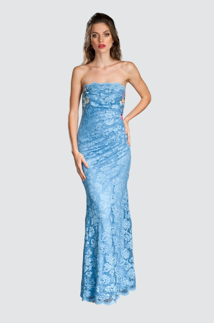 Off-shoulder Lace Gown