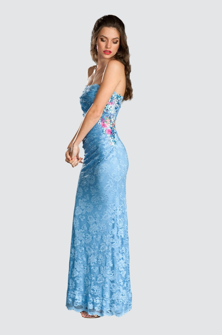 Off-shoulder Lace Gown