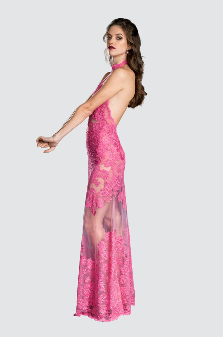 Sheer Lace Gown