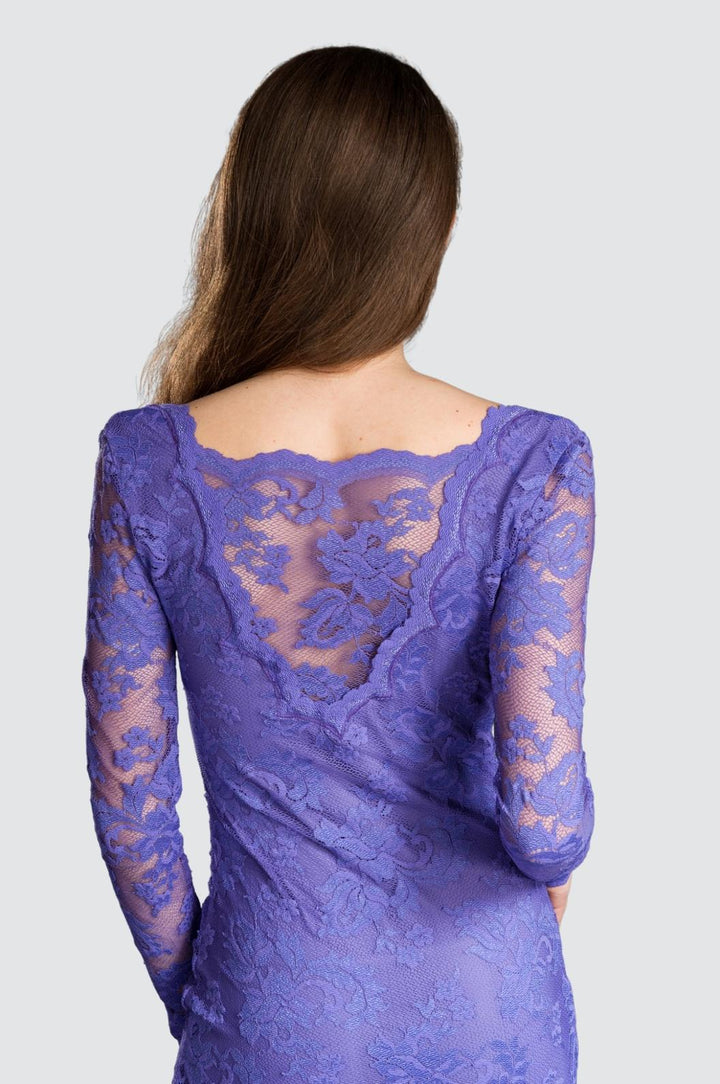 V-Neck Cocktail Lace Dress