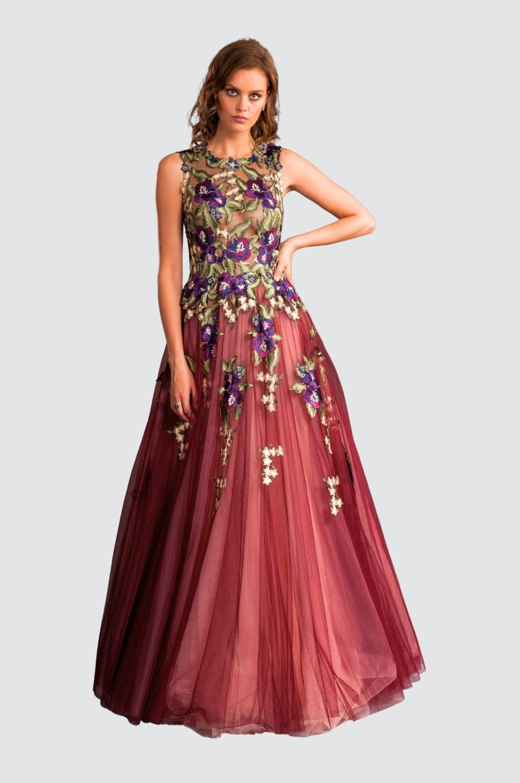 Romance Embroidered Gown