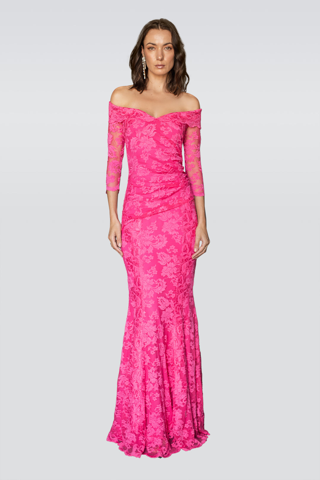 Raspberry Long Dress-0