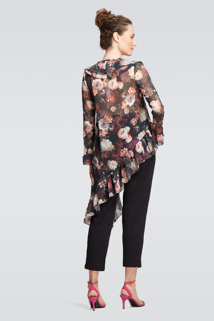 Ruffled Long Sleeves Top-1