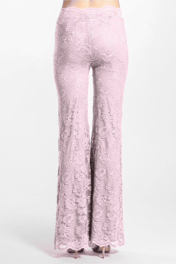 Lace Flare Trousers-7
