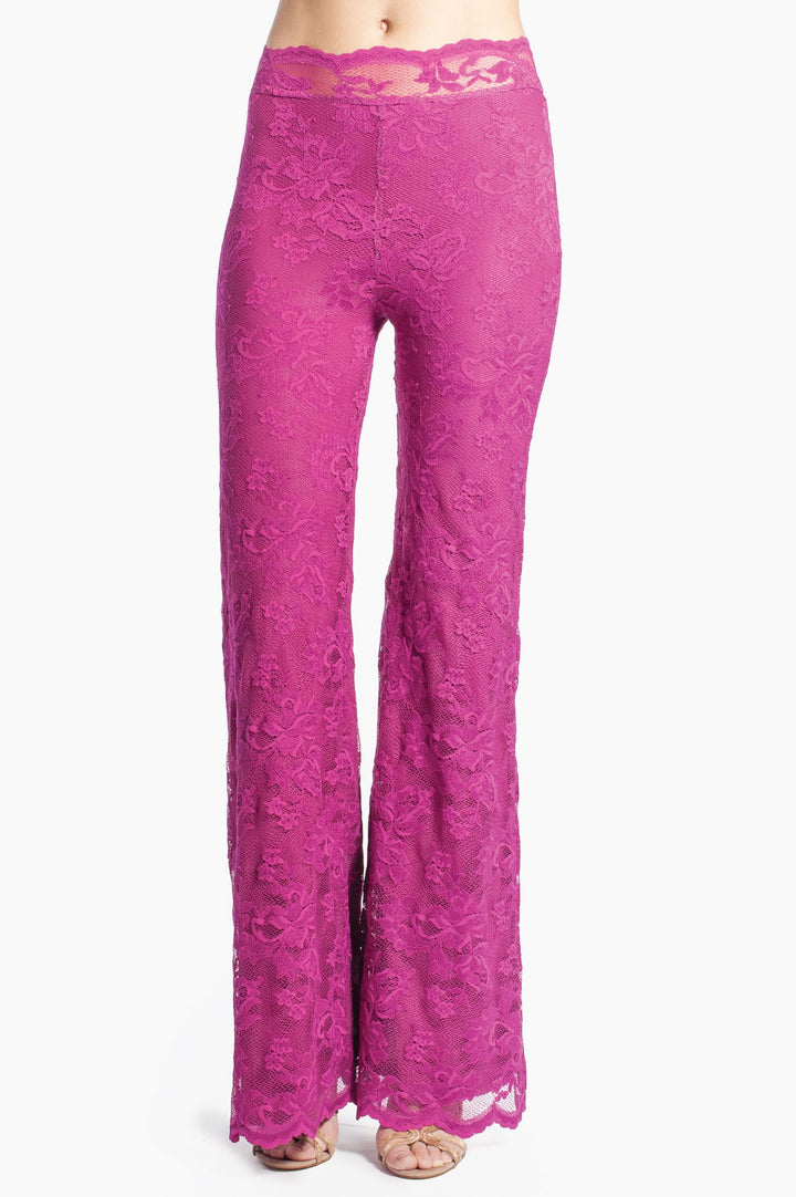 Lace Flare Trousers-4