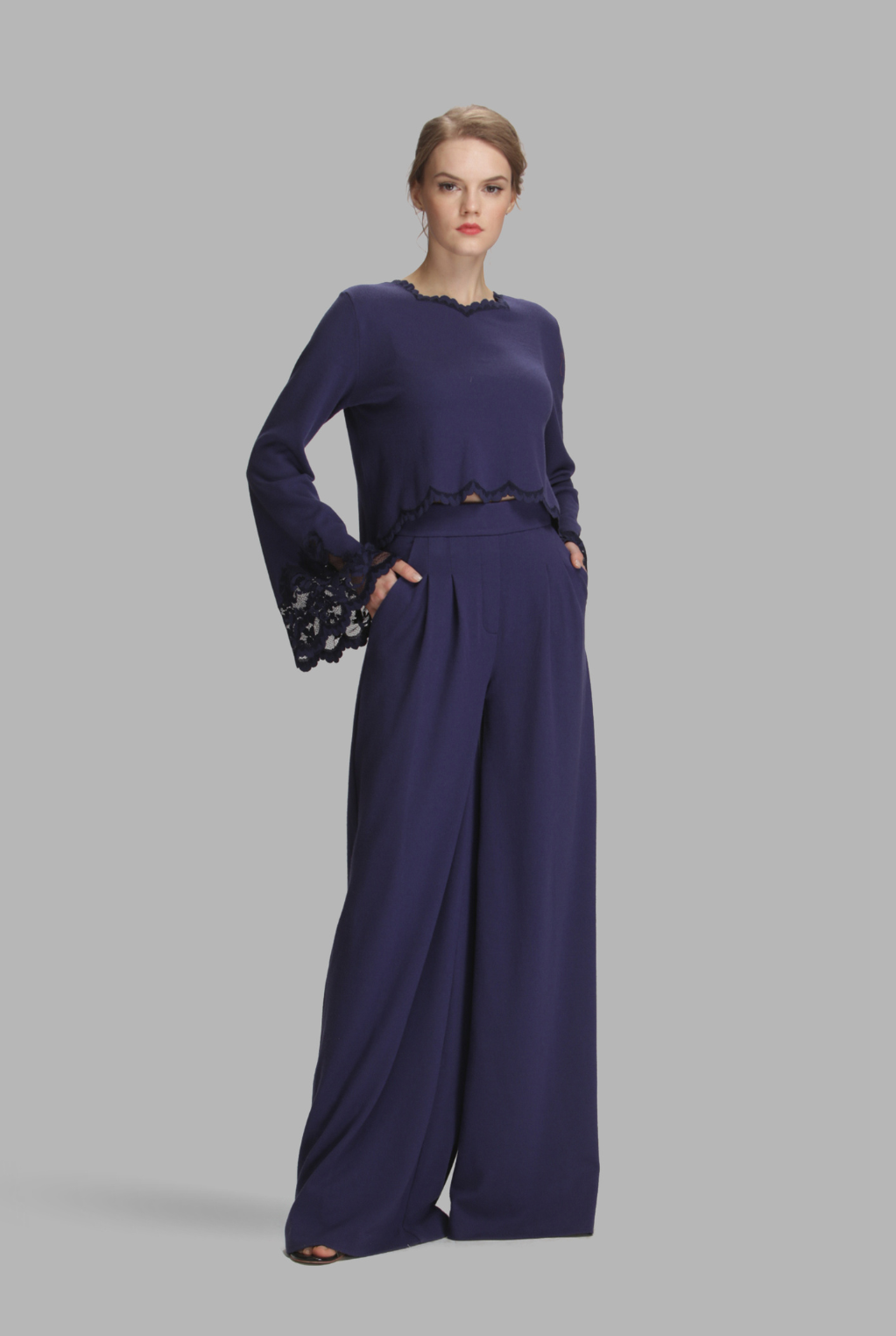 Cashmere lantern sleeves top-3