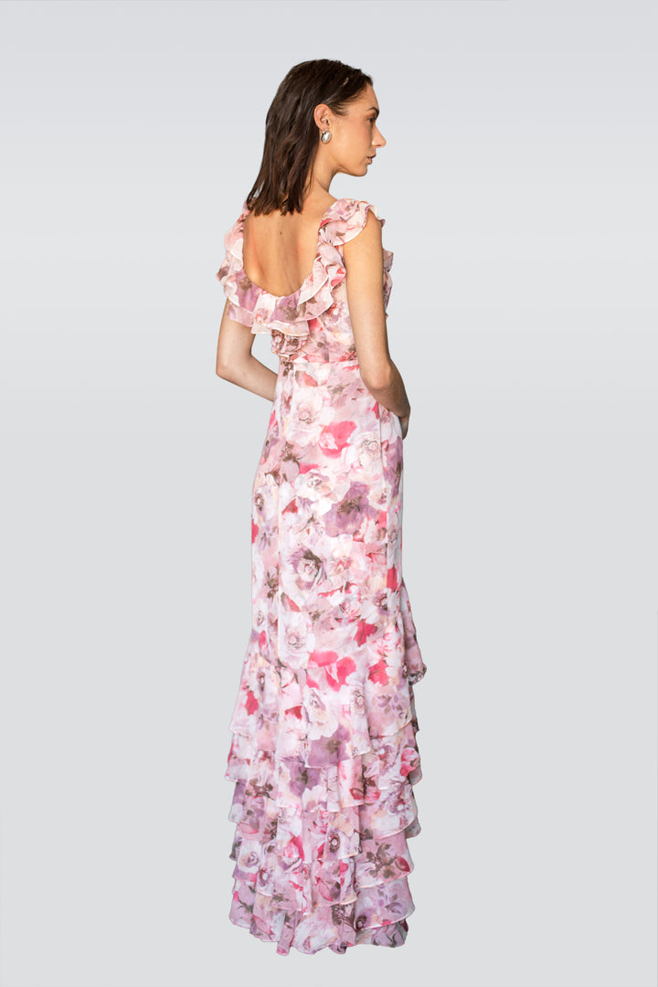 Rosette Long Dress-1