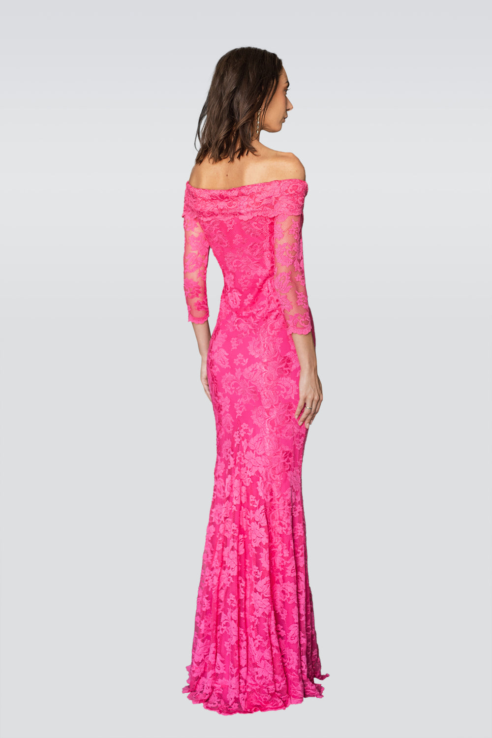 Raspberry Long Dress-1