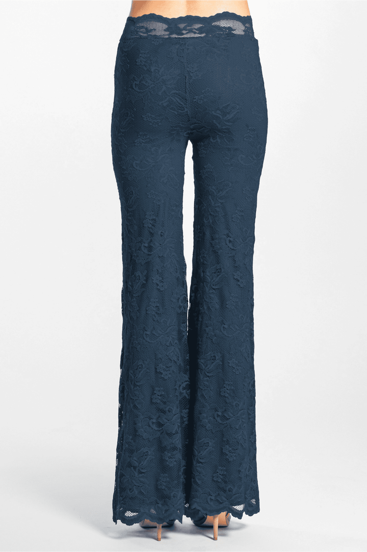 Lace Flare Trousers-3
