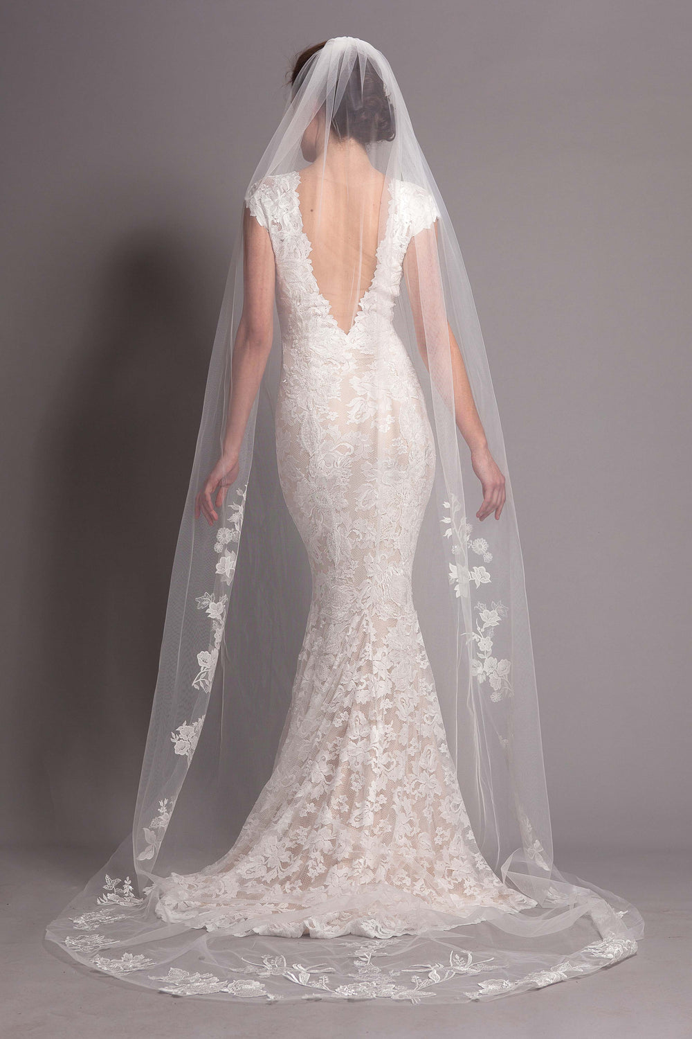 Veil Style V7030 of Penelope Bridal Gown-1