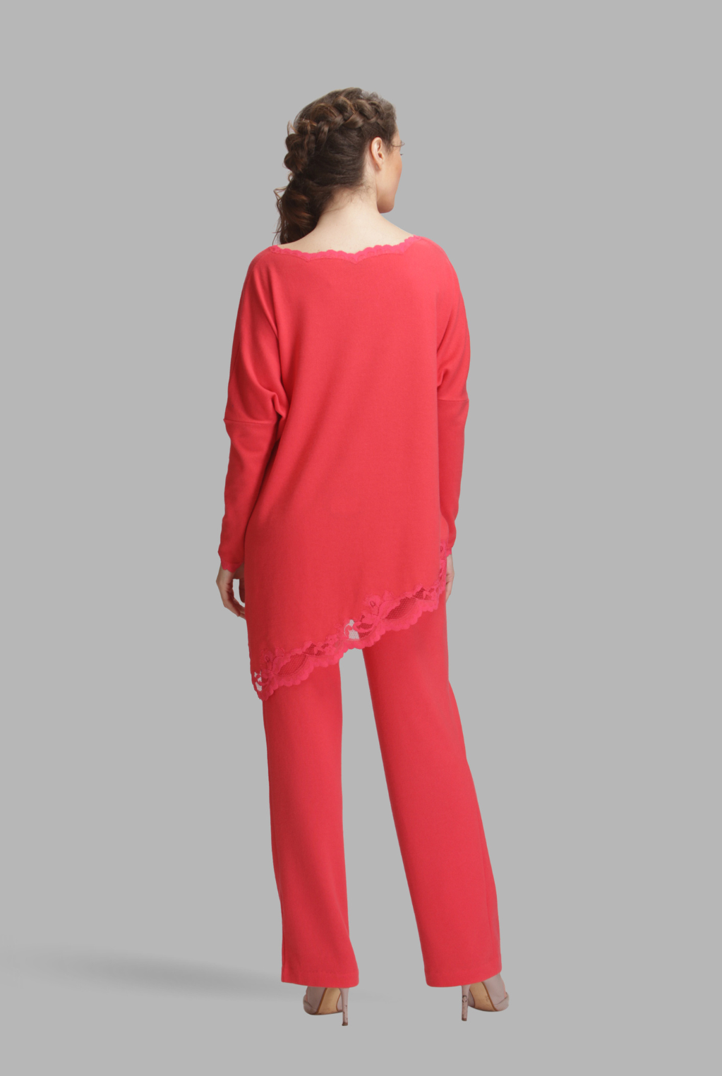 Asymmetric high-low cashmere top-3