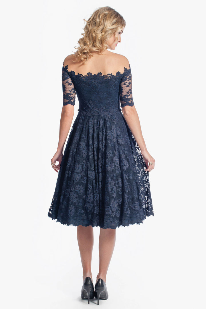 Timeless Lace Off-Shoulder Dress-1