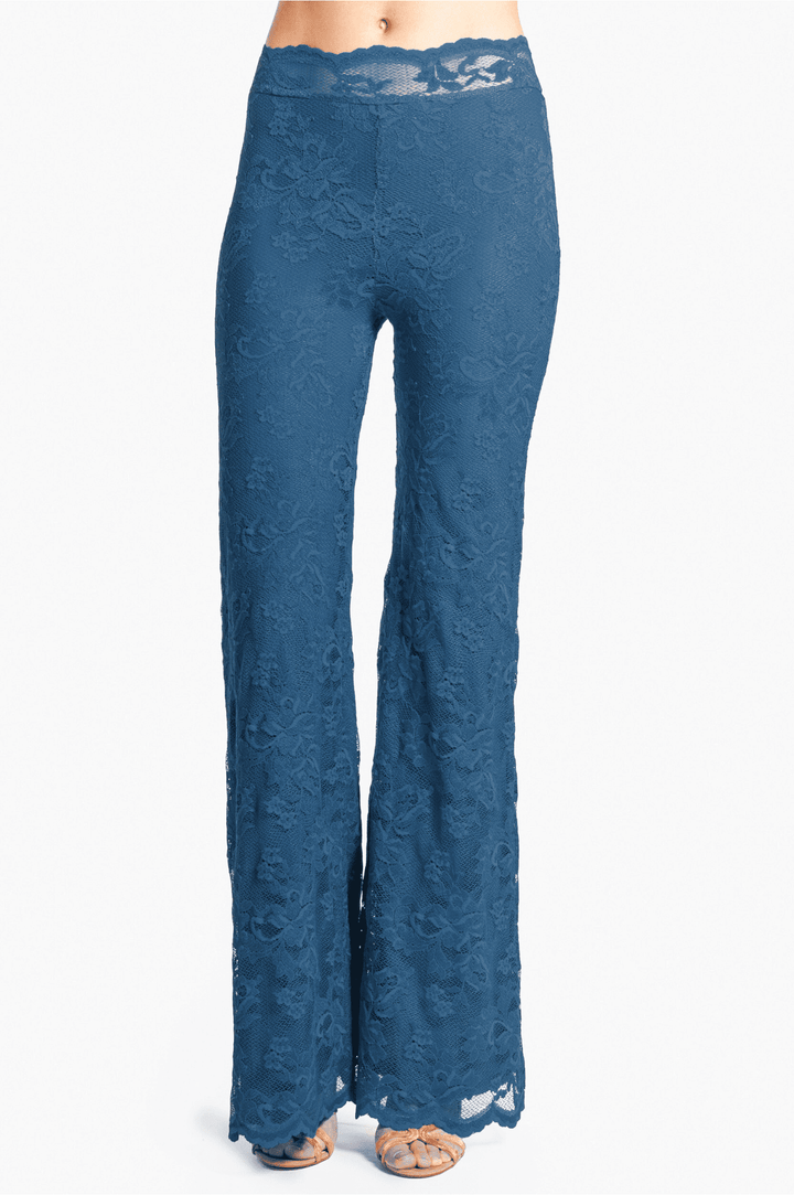 Lace Flare Trousers-8