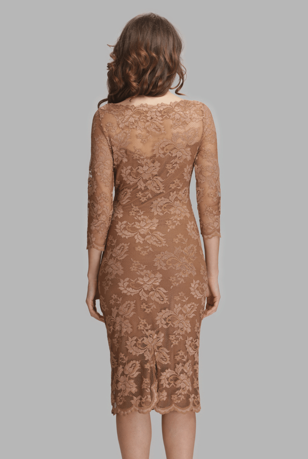 Scallop ruched wrap dress-1