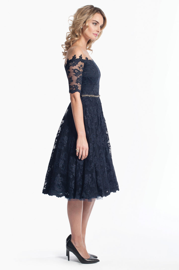 Timeless Lace Off-Shoulder Dress-2