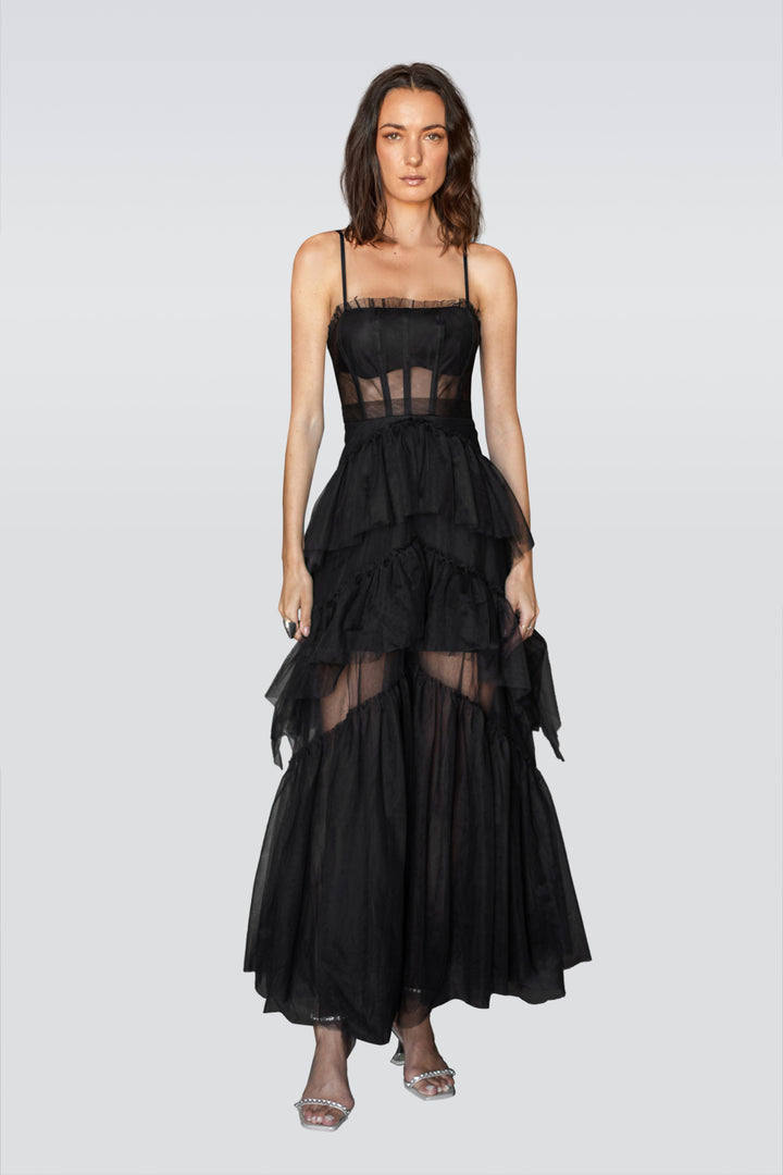 Black Tulle Dress-0