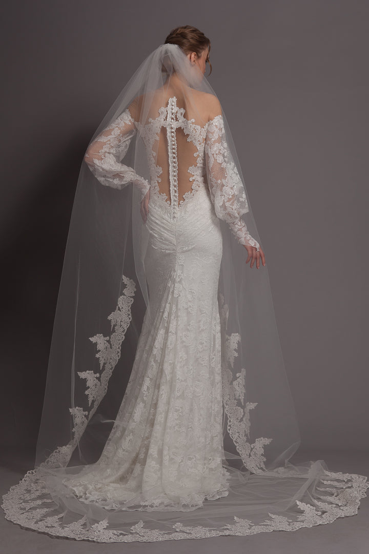 Veil V7026 of Camille Bridal Gown-0