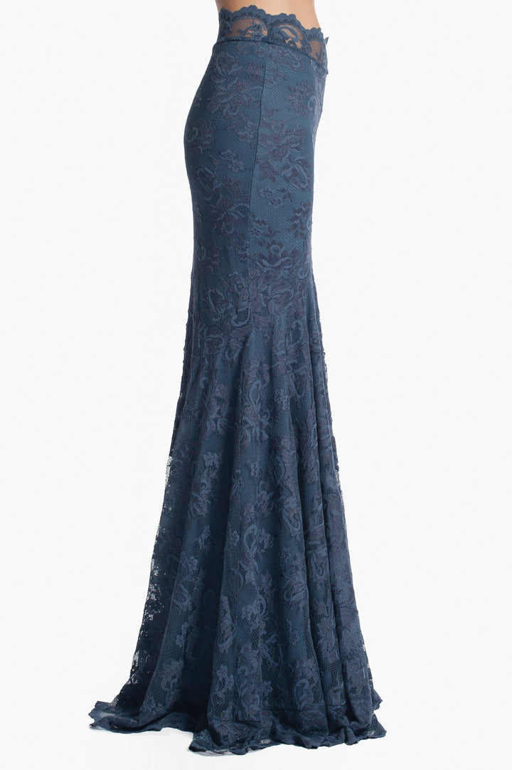 Indigo Lace Long Skirt-1