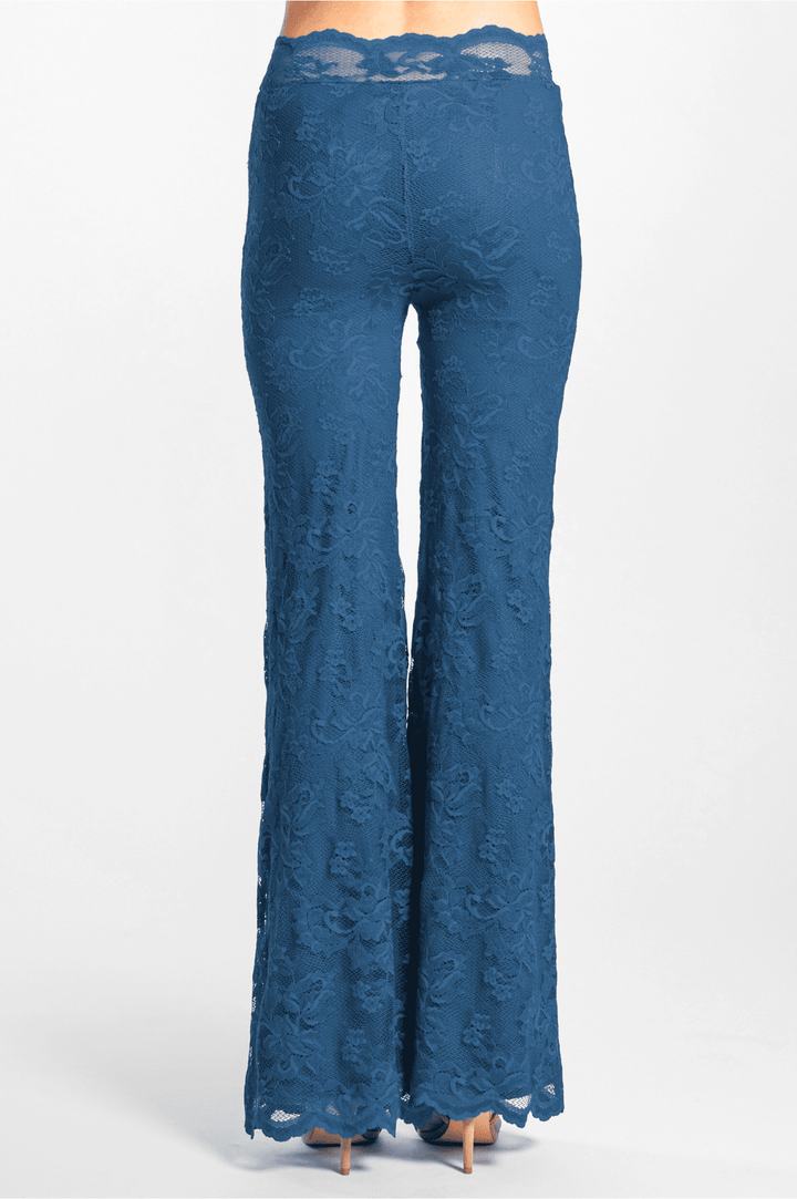Lace Flare Trousers-9
