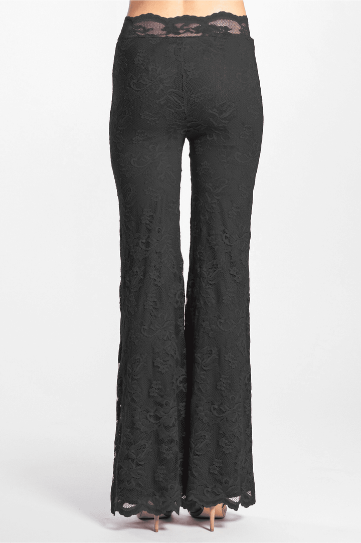 Lace Flare Trousers-1
