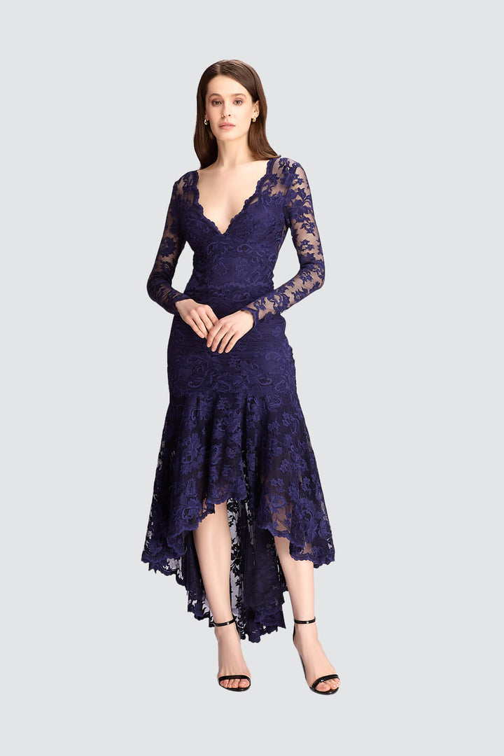 Lace Elegance Bodysuit & Skirt Set-0