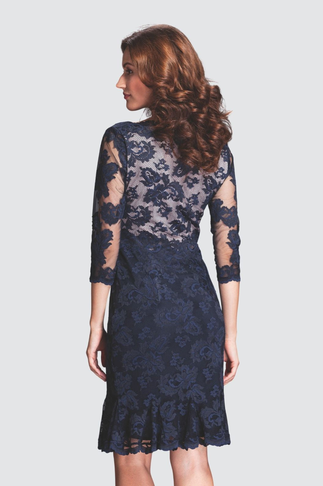 Lace Flare Midi Dress