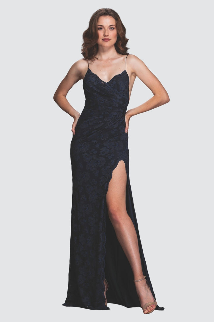 Mystery Shadow A-Line Gown Set