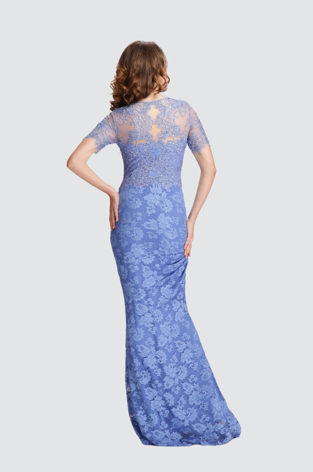 Sweetheart Neck Ruched Wrap Gown