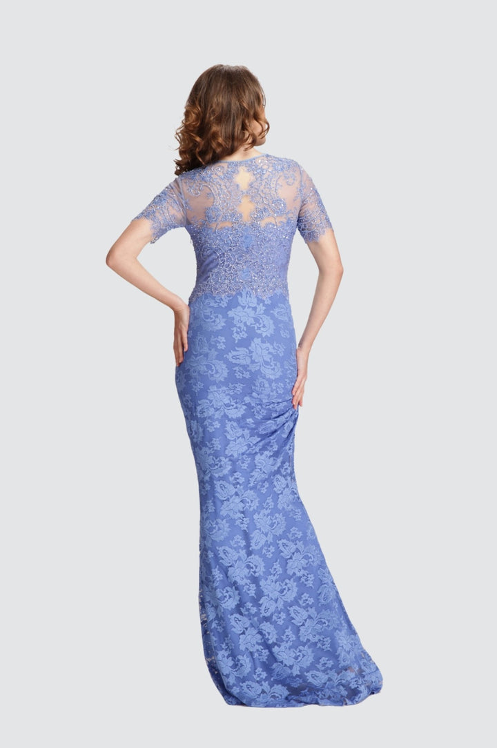 Sweetheart Neck Ruched Wrap Gown
