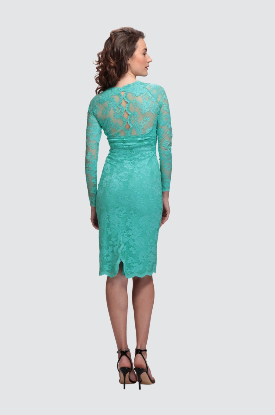 V-Neck Cocktail Lace Dress