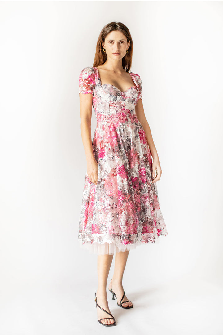 Pink Sweetheart A-line Dress