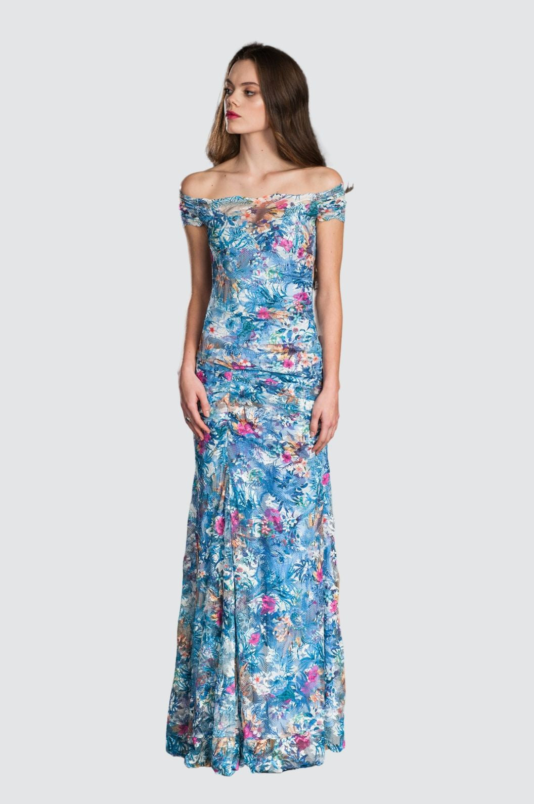 Off-shoulder Long Classic Gown