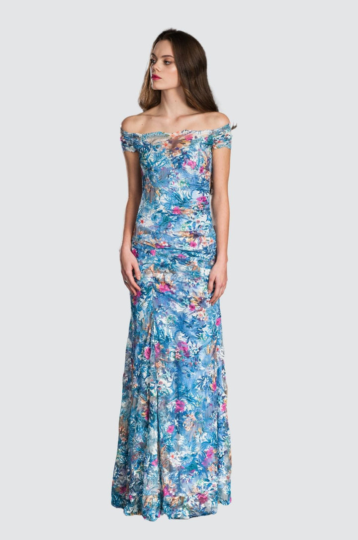 Off-shoulder Long Classic Gown