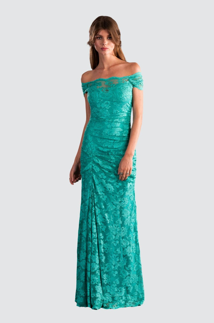 Off-shoulder Long Classic Gown