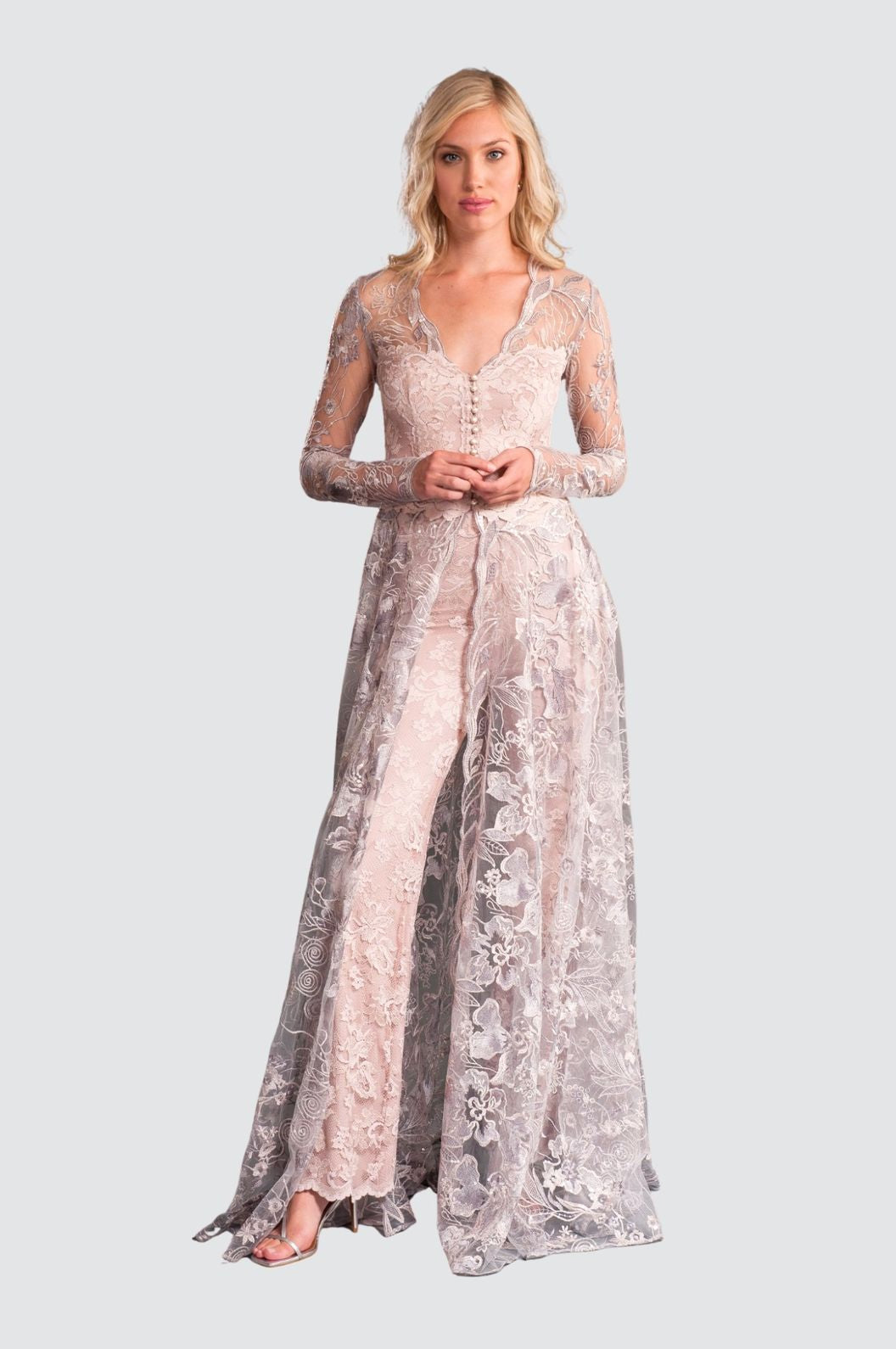 Vanilla Embroidery Couture Coat