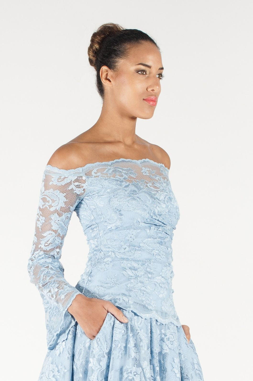 Off-Shoulder Lace Top