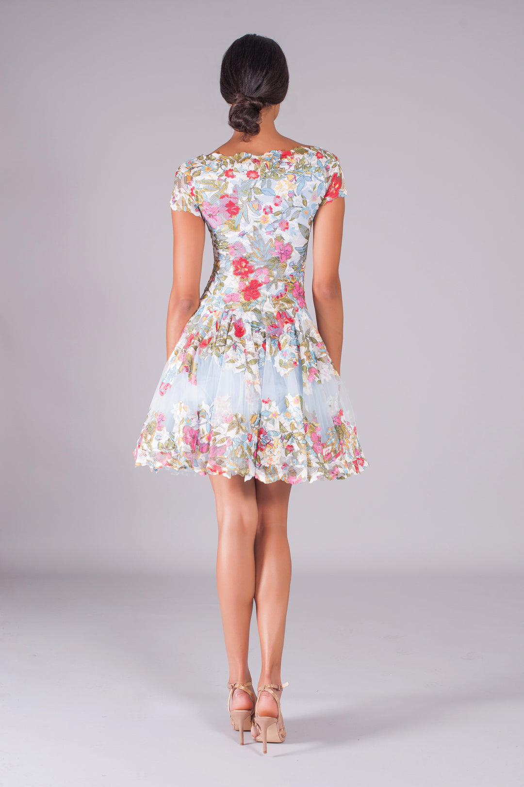 Floral Lace Skater Dress