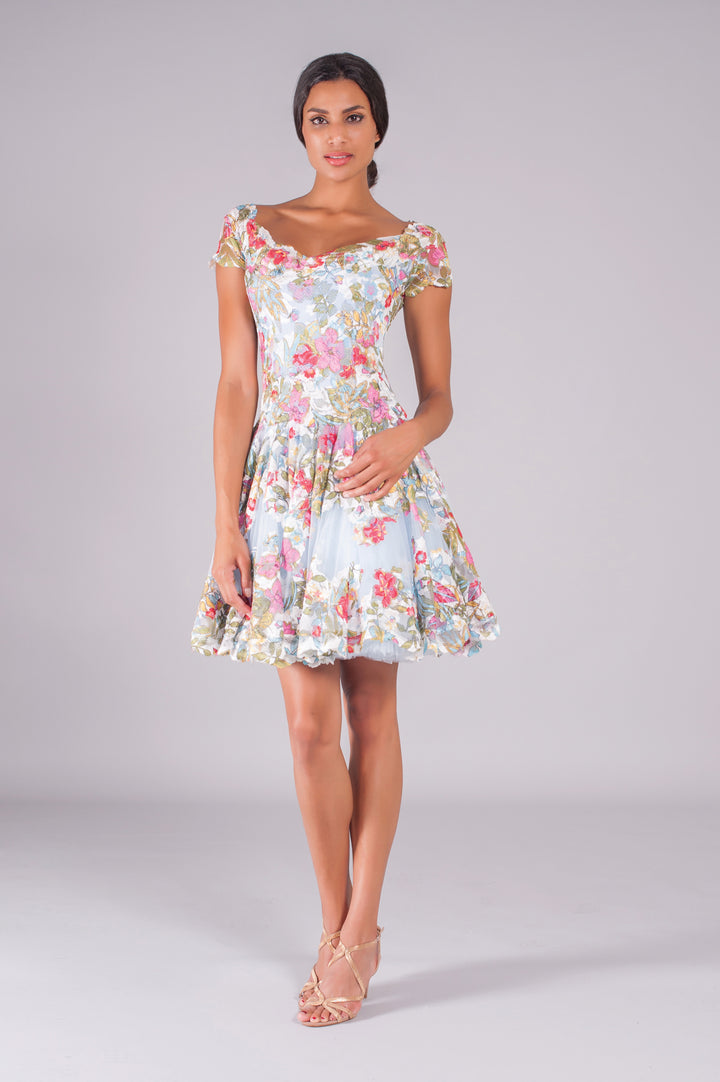 Floral Lace Skater Dress