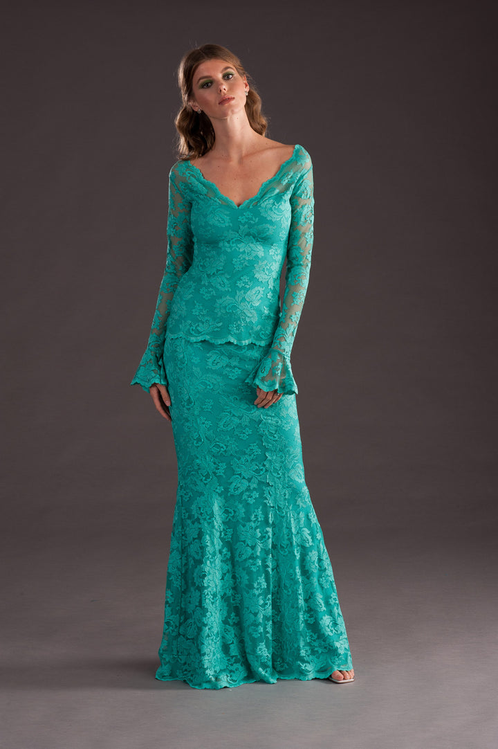 Floor Length Mermaid Skirt-0