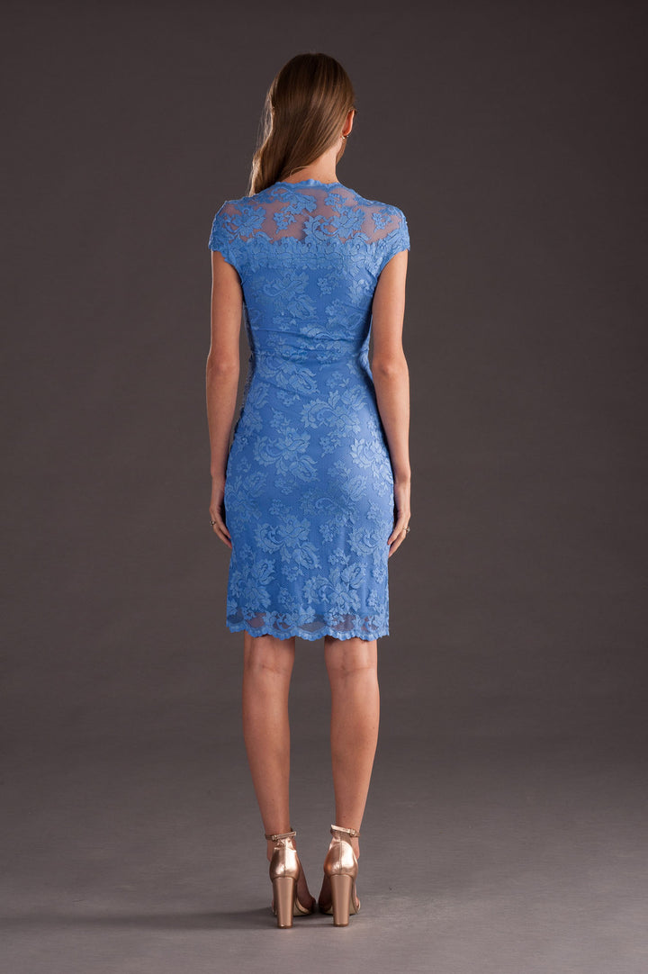 Classic Blue Cocktail Dress-1