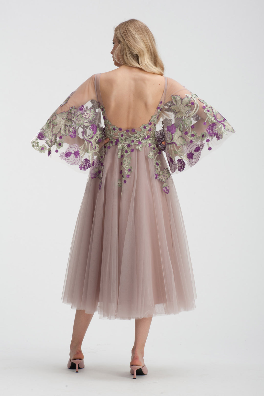 Soft Pink Tulle & Embroidered Ballerina Dress-1