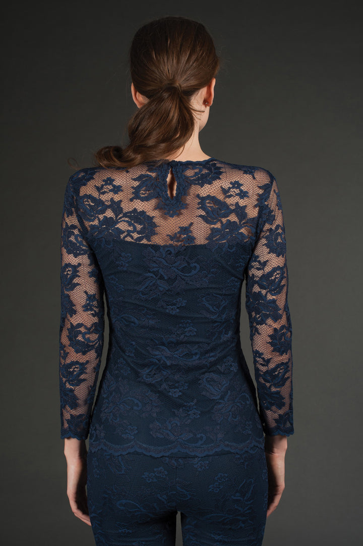 Long Sleeve Lace Top-1