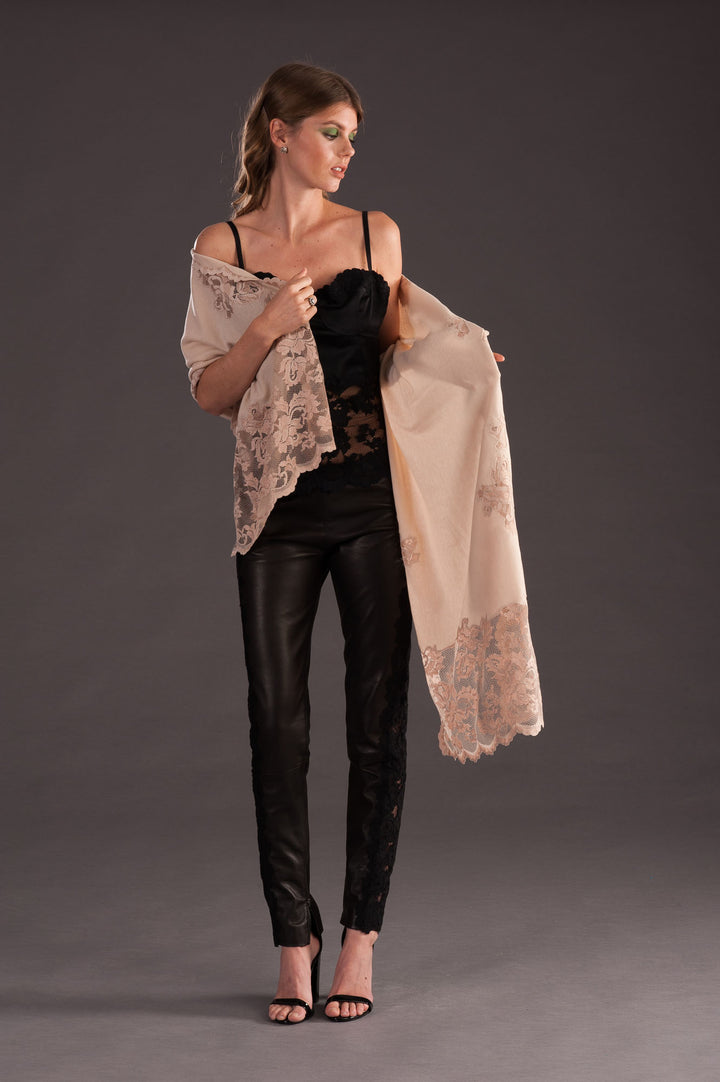 Cashmere and Lace Scarf-3