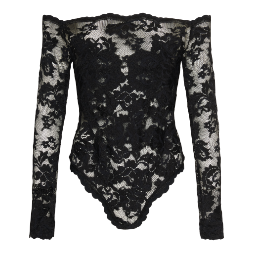 Off shoulder Lace Bodysuit-2